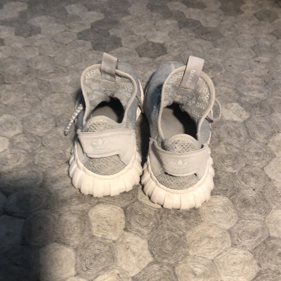 Adidas tubular sneakers grey knit size 10 used condition. - Picture 2 of 10